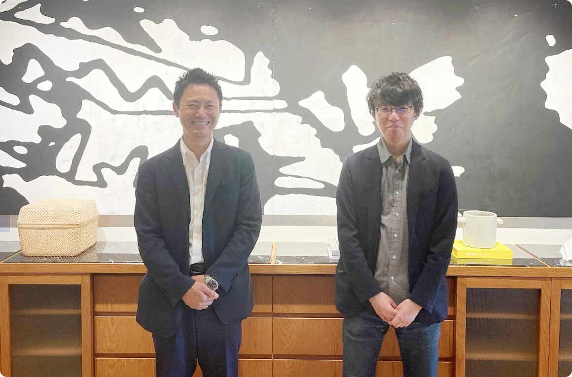 The interviewees (left: Yamamoto-san, right: Okawara-san)